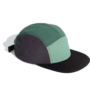 custom Waterproof camping 5 Panel Caps Hats Cheap Custom Nylon 5 Panels camp Caps wholesale