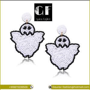 Compra la mejor calidad, accesorios navideños de Halloween, venta al por mayor, Pendientes colgantes de calavera de calabaza para Halloween, Compra ahora a precio mínimo - Product Image 2