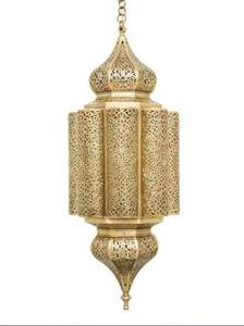 โคมไฟโลหะโมร็อกโกพร้อมงานศิลปะที่สวยงามและบรรยากาศแบบโมร็อกโก - Product Image 3