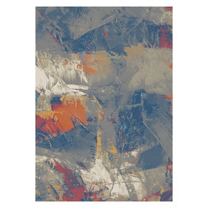 <b>RUGS</b> DEPOT LXDP-0195 Wholesale <b>Charcoal</b> <b>Grey</b> Traditional Anatolian Digital Printed Machine Washable Chenille Area <b>Rug</b> Non Slip - Product Image 1