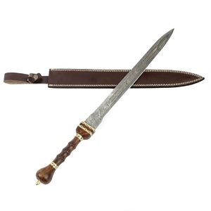 Meilleure qualité d'épée à lame fixe faite à la main personnalisée épées en acier damas au carbone faites à la main à bas prix - Product Image 3