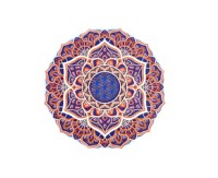 Mandala Om de múltiples capas de madera 3D, recorte decorativo de tono de doble color, decoración montada en la pared del hogar, decoración colgante, 7 Chakras