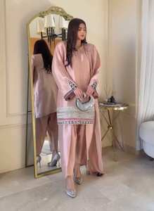 Traje paquistaní más vendido para mujer Eid Ramzan Special Salwar Kameez Dhoti Style Pant Readymade traje tradicional para mujer - Product Image 3