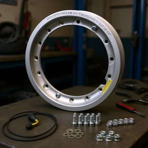 อะไหล่ล้อสีเทาแบบถอดได้ TuV 2.10 X 10 Tubeless Detachable Rim - Product Image 3