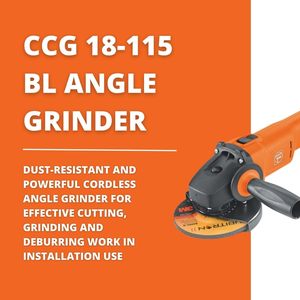 Amoladora Angular Inalámbrica de 4-1/2 Pulgadas de Diámetro, Batería de 18 V y 5.2 Ah, Motor sin Escobillas, Montaje de 5/8-11 Pulgadas para Cortar, Pulir y Desbarbar - Product Image 5