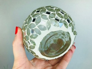 Portavelas de Vidrio de Lujo con Mosaico para Año Nuevo, Decorado con Cristal Transparente, para Velas Votivas, Decoración Navideña - Product Image 4