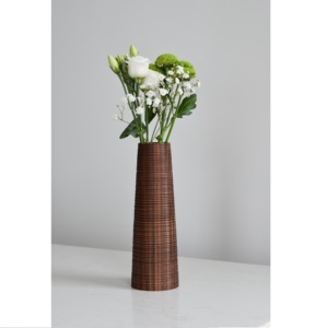 Florero de madera texturizada - Product Image 1