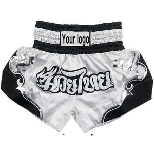 Services OEM Shorts de Muay Thai Taille élastique Qualité supérieure Vêtements d'arts martiaux respirants Vêtements de sport de qualité supérieure Short de Muay Thai - Product Image 4