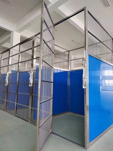 MULTI-UNIT Stainless Steel <strong>DOG</strong> RUNS &amp; <strong>KENNELS</strong> 4x4x6ft 4x6x6ft Customized <strong>Dog</strong> Boarding Gate <strong>Kennels</strong> with HDPE <strong>Panels</strong>