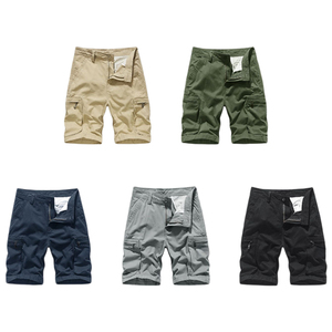Shorts cargo décontractés pour hommes respirants, taille mi-haute, couleurs personnalisables, polyester/coton, écologiques, séchage rapide - Product Image 1