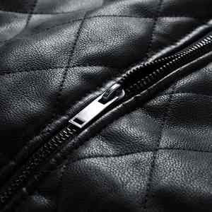 Chaquetas de Cuero para Hombre al por Mayor, con Frente de Lona Recubierta, Logotipo, Elegantes, Modernas, de Alta Calidad, Cómodas, Ropa de Calle para Invierno - Product Image 3