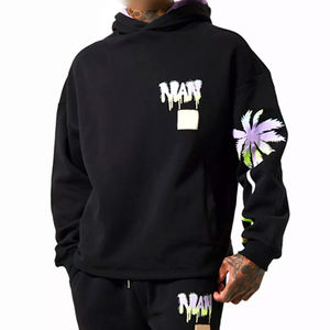 Conjunto Deportivo Personalizado de Invierno, Ligero, 100% Algodón, Pantalones y Sudadera con Capucha, 500gsm, para Hombre - Product Image 2