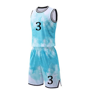 Avec impression par sublimation de haute qualité, ensemble d'uniformes de basket-ball OEM Wholesale Bsci Polyester Sportswear Basketball Uniform - Product Image 2