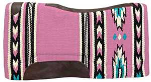 Tapis de selle durable Western Vente en gros 100 pour cent Tapis de présentation contour en laine néo-zélandaise avec équipement d'équitation en feutre gel - Product Image 6