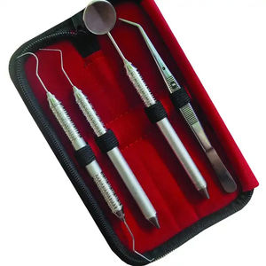 Dogmatic International High Quality Manual Dental Basic Examination Kit Diamond <b>Sand</b> Coated Diagnostic Instruments Stainless - Product Image 1