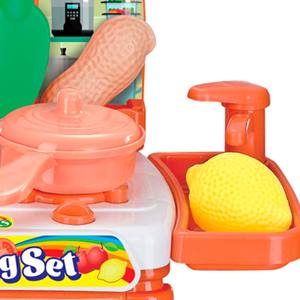 ROBINCOOL Juego de Cocina 2 en 1 con Carrito de Compras, 33 Accesorios Incluidos, 29 X 32 X - Product Image 5