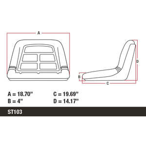 Tractor Cortacésped para Jardín / Asiento Gator - Product Image 5