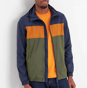 Custom Logo High Quality Polyester Embroidery Stand Neck Motorcycle Windbreaker Track Nylon <b>Zip</b> <b>up</b> <b>Jacket</b> for Men - Product Image 3