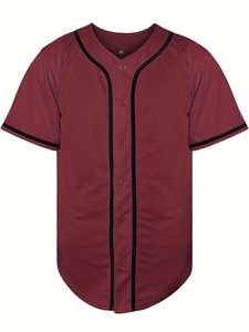 Venta al por mayor de ropa deportiva con logotipo bordado personalizado ropa de calle Hip Hop abotonada béisbol y softbol malla Jersey técnicas impresas - Product Image 2