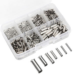 Embout de câble électrique en plastique plaqué laiton non isolé, embout de câble à sertir, embout de câble, connecteur de câble électrique, 250V, 0,5mm2-6,0mm2 - Product Image 2