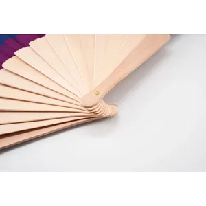 BOWFAN Personalized <b>Rainbow</b> <b>Wood</b> Fan for Promotional Party Supplies - Product Image 6