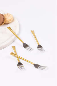 Vente en gros Ensemble de fourchettes en métal doré fait à la main pour la décoration de table au meilleur prix de l'Inde - Product Image 3