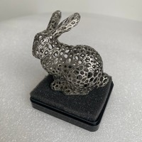 Ornement animal imprimé en métal 3D de haute précision pour vitrine de cadeaux