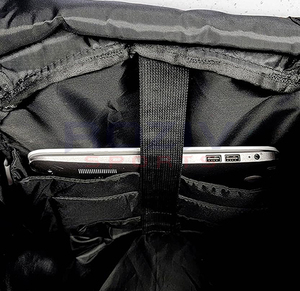 Sac à dos de football en polyester avec logo et design personnalisés, sac de sport avec compartiment pour raquette, sangle d'épaule arquée, fermeture à glissière - Product Image 6