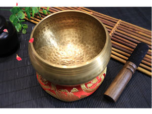 Vente en gros bol chantant du népal, Yoga méditation bouddha son bol en cuivre pur son bol de guérison décoration - Product Image 4