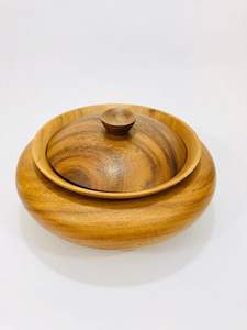 Caja de lujo Chapati y Tortilla con tapa para cocina hotel restaurante personalizar cazuela de madera cálida olla - Product Image 4