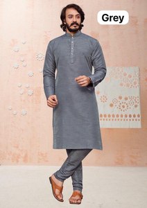 ผ้าไหมผู้ชายแบบดั้งเดิมจาก kurta ขายส่งส่งออก fabzone - Product Image 3