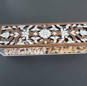 Luxury Treat Box Acrylic Candy Container with Lid for Ramadan & Gifting Storage Boxes & <b>Bins</b> Arabic Decorative - Product Image 3