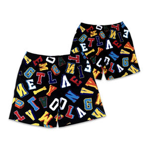 Shorts de basket-ball unisexes personnalisés avec impression intégrale, sublimation, décontractés, été, maille, cordon de serrage, motif uni, taille mi-haute - Product Image 2