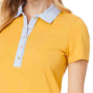Camisetas de polo de verano informales de mujer de diseño impreso personalizado de la mejor calidad al por mayor 2025 con polos de mujer de impresión personalizados - Product Image 3