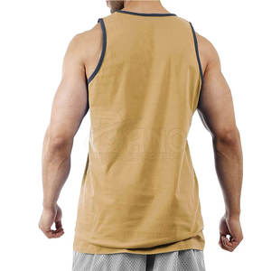 Camiseta sin mangas de verano para hombre al por mayor, de alta calidad, personalizada, con etiqueta privada, transpirable, de punto, de algodón y fibra de bambú, servicio OEM, informal - Product Image 5