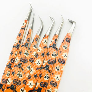 ชุดแหนบต่อขนตาสแตนเลสแบบมืออาชีพเคลือบด้วยกระดาษปลายเรียบ - Product Image 6