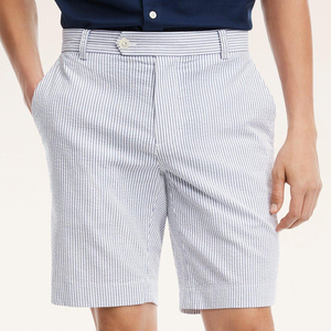 Wholesale <b>Slim</b> <b>Fit</b> Plus Size <b>Men's</b> Gym <b>Shorts</b> Customized Multi-Color Stripe Design Canvas Cotton Streetwear Waist Workout Pocket - Product Image 4