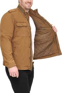 Chaqueta Vaquera de Mezclilla para Hombre, Venta Caliente, Hecha en China, al por Mayor, Corte Ajustado, Lavada, Personalizada, con Cuello Alto - Product Image 3