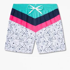 กางเกงขาสั้นบอร์ดสำหรับผู้ชายสไตล์ไฮสตรีทชุดว่ายน้ำที่ยั่งยืนปรับแต่งได้ลายพื้นพร้อมบริการ OEM - Product Image 6