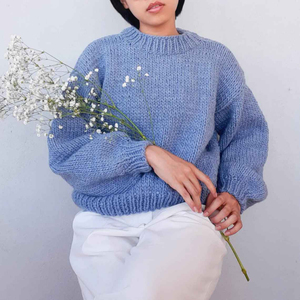 Suéter clásico de punto Aran para mujer, suéter Vintage de la mejor calidad con mangas raglán de cuello redondo, último diseño de punto - Product Image 5