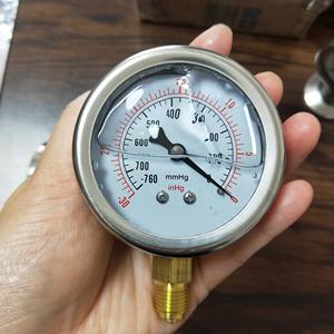 صنع في الصين مقياس ضغط من الفولاذ المقاوم للصدأ 40/50/60/80/، ومقاوم للتآكل ومقاومة للاهتزاز ومقاومة للصدمات - Product Image 1