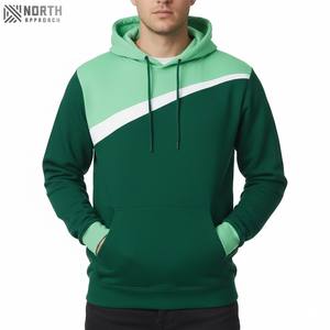 Poliéster/algodón Hombres Casual Streetwear Fleece Pullover Hoodie Alta calidad Cremallera completa Sólido Transpirable Bolsillo de secado rápido - Product Image 6