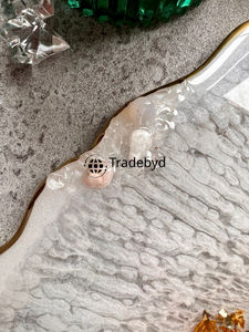 ถาดเรซิ่นหรูหราสำหรับเสิร์ฟอาหาร ตกแต่งโต๊ะอาหาร งานแต่งงาน และเป็นของขวัญ Tradebyd - Product Image 5