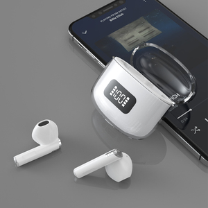 Home Digitalome Écouteurs sans fil Bluetooth blancs EP-108 avec écran numérique pour les sports et les jeux - Product Image 4