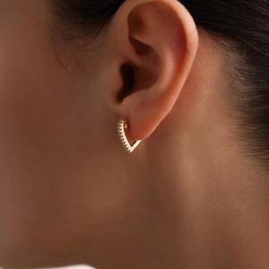 Boucles d'oreilles pendantes en argent sterling 925 plaqué or 14 carats, serties de zircon, élégantes et tendance, cadeau pour femme - Product Image 5