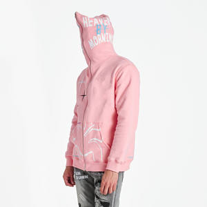 เสื้อฮู้ดซิป100% แบบมีซิปหน้าเต็มตัวทำจากผ้าฝ้ายออกแบบได้ตามที่ต้องการ - Product Image 2