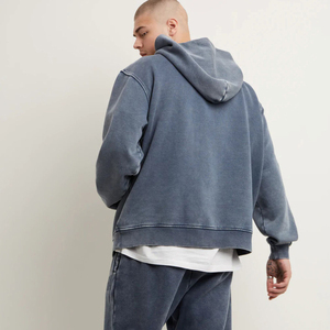 Top Qualité Personnalisé Vintage Hommes Hoodies Lourds Français Hoodies Hommes Pull À Capuche Coton - Product Image 2