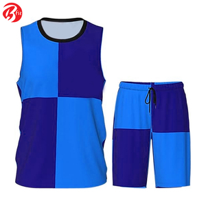 Tissu en polyester de qualité supérieure Les hommes portent des ensembles d'uniformes de basket-ball Ensembles de vêtements de basket-ball respirants pour adultes - Product Image 4
