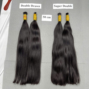 Cheveux en vrac de haute qualité 2025, lisses, cuticules alignées, couleur naturelle, sans perte ni nœuds - Product Image 1