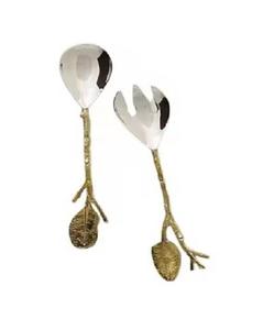 Cubiertos de lujo para bodas, 5 uds., cuchillo, tenedor, cuchara, producto de alta calidad, cubiertos de acero inoxidable, juego de cubiertos dorados - Product Image 1